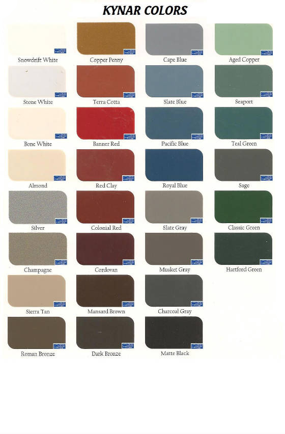 Firestone Sheet Metal Color Chart